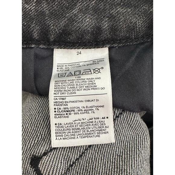 Old Navy Women Charcoal Grey High Rise O.G. Straight Ankle Jeans Size 24 - NWT - Picture 4 of 8